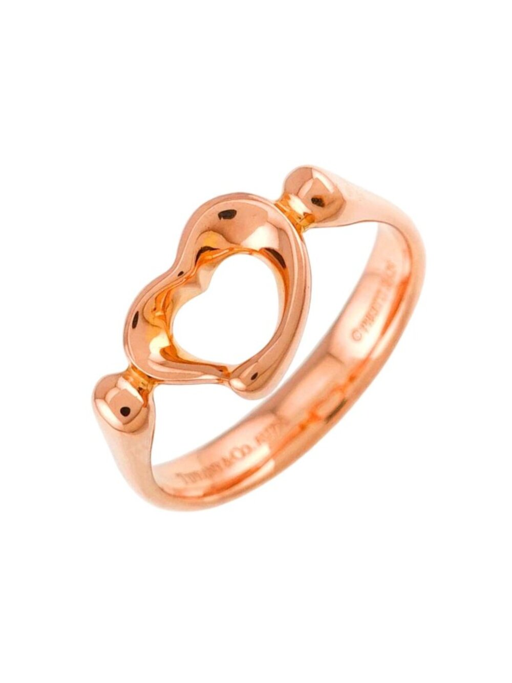 Tiffany & Co Open Heart Ring 18k Pink Gold